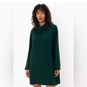 Zara Dark Green Long Sleeve Dress